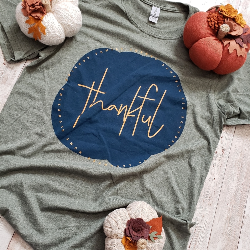 Thankful Tee Thanksgiving T Shirt